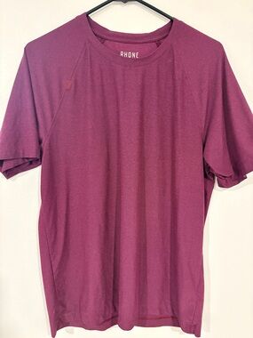 RHONE Reign Men's Short-Sleeve Performance Tee - Plum